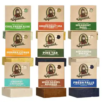 Walmart Dr. Squatch Natural Bar Soap for Men Variety Gift Set - Variety Pack (5 oz, 9-Pack) offer