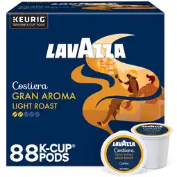 Walmart (4 pack) Lavazza, Costiera Gran Aroma Light Roast K-Cup Coffee Pods, 22 Count offer