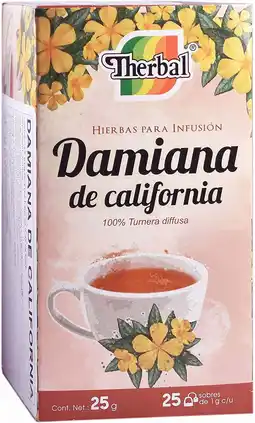 Walmart 1 Box THERBAL TE DE HIERBAS Damiana 100% Natural 25 Bags PRODUCTO DE Mexico offer