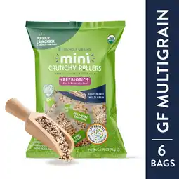 Walmart Friendly Grains Mini Crunchy Rollers Prebiotic Gluten-Free Multigrain Puffs, 6 Count, 2.75 oz offer