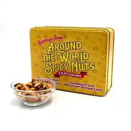 Walmart Around the World Spicy Nuts Sampler Tin A Global Culinary Travel Adventure offer