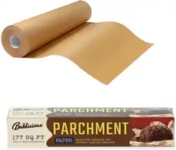 Walmart Baklicious Unbleached Parchment Paper Roll, 13 in x 242 ft, Brown,Food-Grade,Non-Stick,1 Roll offer