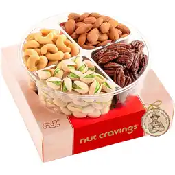 Walmart Nut Cravings Nuts Gift Basket Red Box 4 Assortments Premium Healthy Kosher Snack Tray offer