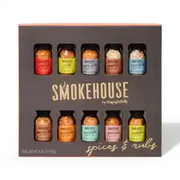 Walmart Smokehouse by Thoughtfully Gourmet Grilling Spices and Rubs in Mini Glass Bottles, Set of 10 offer