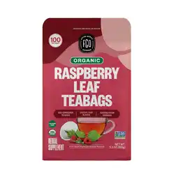 Walmart FGO Raspberry Leaf Tea, Organic, Eco-Conscious Tea Bags (100 Count) offer