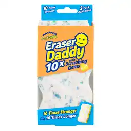Walmart Scrub Daddy Eraser Daddy 10x Dual Sided Cleaning Pads, 2 Count offer