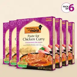 Walmart Kitchens of India Spicy Curry Paste, 3.5 oz Packet, Pack of 6 offer