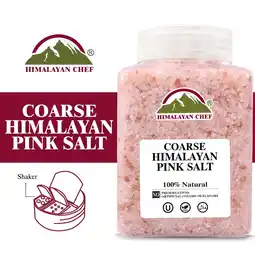 Walmart Himalayan Chef Pink Himalayan Salt Coarse Grain, Plastic Jar for Grinder Refills, 5 lbs offer