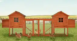 Walmart YODOLLA 123” Large Wooden Chicken Coop For 6 8 chickens Chicken Coop Clearance with Nesting Boxes offer