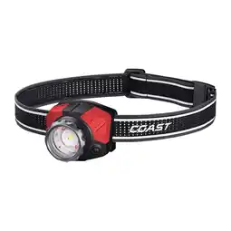 Walmart COAST FL85R 1250 Lumen Tri-Color (White/Red/Green) Focusing Rechargeable LED Headlamp offer
