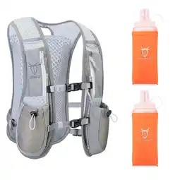 Walmart UTOBEST Running Backpacks Lightweight Hydration Pack Functional Vest 5L with 2pcs 350ML Soft Flasks offer