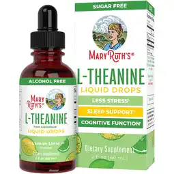 Walmart MaryRuth's L-Theanine 200mg Liquid Drops, Stress Relief Supplement, Vegan, 30 Servings offer