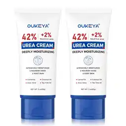 Walmart OUKEYA Urea Cream 42 with 2 Salicylic Acid Tube 6 oz, Urea Foot & Hand Cream for Dry Cracked, 2PCS offer