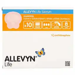 Walmart Allevyn Life Silicone Foam Dressing, Sacral, 7 x 7 Inch, Sterile, 10 Count offer