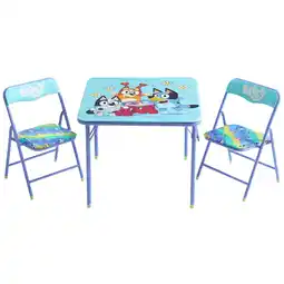 Walmart Bluey Kids' 3-Piece Table and Chairs Set, Blue offer