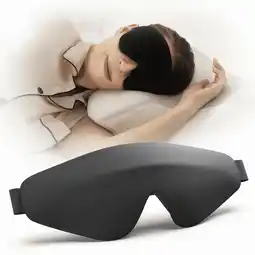 Walmart Restnature Sleep Mask, 100% Blackout, Adjustable & Secure Fit, Black Eye Mask for Sleeping offer