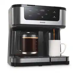 Walmart Savour Dual Coffee Maker, Programmable 12-Cup Coffee Pot & Single Serve Coffee Machine offer