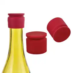 Walmart True TrueCap Silicone Wine Stoppers, Wine Accessories, Set of 4, Burgundy offer