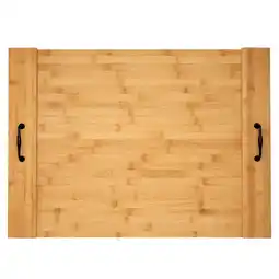 Walmart Umiboo Solid Bamboo Stove Top Cover with Handles for Gas or Electric Stove Tops (Bamboo) offer