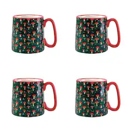 Walmart 10 Strawberry Street Bella Toadstool Mushrooms Mug, Set of 4 offer