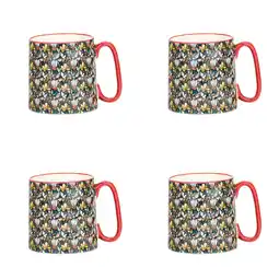 Walmart 10 Strawberry Street Bella Autumn Floral, Set of 4 offer