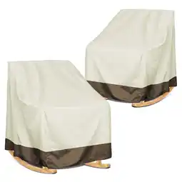 Walmart kibhous Swtroom 2 Piece Set Outdoor Rocker Patio Chair Cover, 39L X 32.5W X 27H, Beige offer