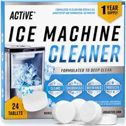 Walmart Active Ice Machine Cleaner, Compatible with All Major Brands, 24 Count, 1 Pack offer