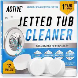 Walmart Active Jetted Spa Tub Cleaner Tablets for Whirlpool, Jacuzzi, Bathtubs, 12 Count, 1 Pack offer