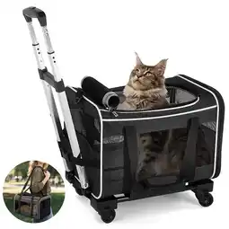Walmart WFUN Pet Carrier with Wheels for Small Medium Dogs & Cats Travel Flight Camping Outdoor offer