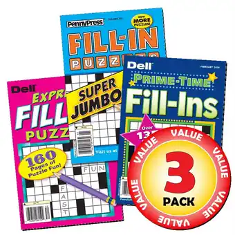 Walmart Favorite Fil-In Puzzle 3-Pack by Penny Press offer