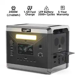 Walmart SolarPlay Portable Power Station 2400W 2160Wh LiFePO4 Battery with Optional 200W Solar Panel offer