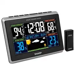 Walmart SHARP Atomic Weather Station with Wireless Technology, 5-Function, with Outdoor Sensor offer