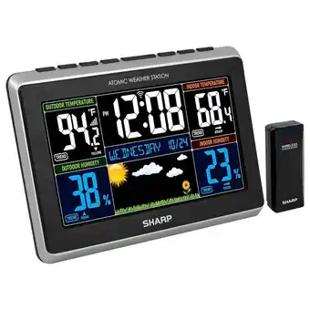 Walmart SHARP Atomic Weather Station with Wireless Technology, 5-Function, with Outdoor Sensor offer