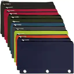 Walmart Trailmaker Large Zippered Pencil Cases with 3 Ring Binder, Assorted Colors, 24 Count, Pack24 offer