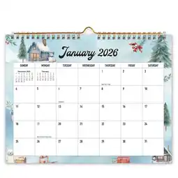 Walmart ViVin Horizontal YO Wall Calendar Jan 2026Dec 2026, 12 Months, Holidays, 118.5 offer
