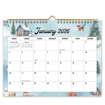 Walmart ViVin Horizontal YO Wall Calendar Jan 2026Dec 2026, 12 Months, Holidays, 118.5 offer