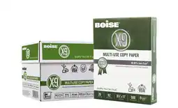 Walmart Boise X-9 Multi-Use Copy Paper, 8.5 x 11 Letter, 92 Bright White, 20 lb., 2500 Sheets Per Carton offer