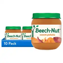 Walmart (10 pack) Beech-Nut Stage 2 Baby Food, Sweet Potato, 4 oz Jar offer