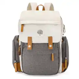 Walmart Parker Baby Co. Diaper Backpack in Cream with Gray offer