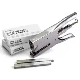 Walmart Officemate Plier Stapler with 10,000 Staples, Metal, Silver (97768) offer