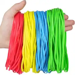 Walmart LotFancy 170 Pcs Large Rubber Bands, 7.2in Long Rubber Bands for Office Supplies, Home and Kitchen offer
