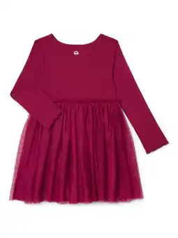 Walmart Wonder Nation Toddler Girls Tutu Dress with Long Sleeves, Sizes 12M-5T offer