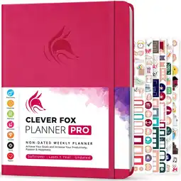 Walmart Clever Fox Planner PRO – Dark Pink offer