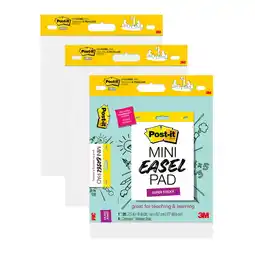 Walmart Post-it Self-Stick Mini Easel Pad, White, 15 in. x 18 in. 3 Pads offer