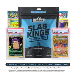Walmart Slab Kings Plus 2025 Pokmon Mystery Box with PSA/BGS/SGC Graded Card, Bonus Card, & Booster Pack offer