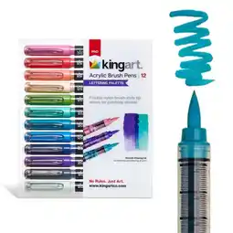 Walmart PRO Acrylic Paint Brush Pens 12 Lettering Colors offer