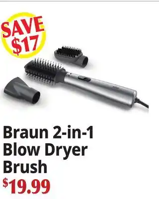 Ocean State Job Lot Braun 2-in-1 Blow Dryer Brush offer
