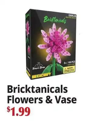 Ocean State Job Lot Bricktanicals Flowers & Vase offer