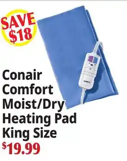 Ocean State Job Lot Conair Comfort Moist/Dry Heating Pad King Size offer