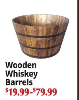 Ocean State Job Lot Wooden Whiskey Barrels offer